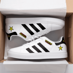 Custom name BraapGirls Stan Smith – Rockstar Racing – White Brands for motocross girls and dirt bike riders - Brands view 1