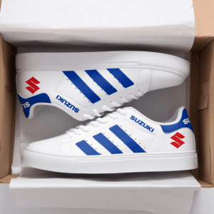 Custom name BraapGirls Stan Smith – Suzuki Racing – Blue Brands for motocross girls and dirt bike riders - Brands view 1