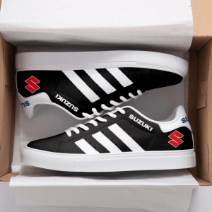 Custom name BraapGirls Stan Smith – Suzuki Racing – White Brands for motocross girls and dirt bike riders - Brands view 1