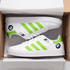 Custom name BraapGirls Stan Smith – Bwm Racing – Green BMW for motocross girls and dirt bike riders - BMW view 1