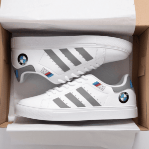 Custom name BraapGirls Stan Smith – Bwm Racing – Grey BMW for motocross girls and dirt bike riders - BMW view 1