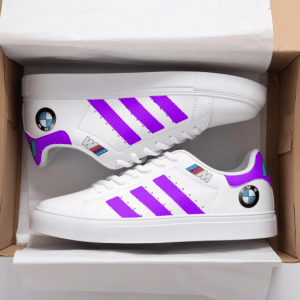 Custom name BraapGirls Stan Smith – Bwm Racing – Purple BMW for motocross girls and dirt bike riders - BMW view 1