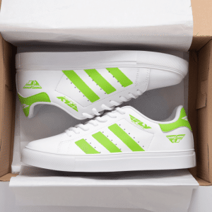 Custom name BraapGirls Stan Smith – Fly Racing – Green Brands for motocross girls and dirt bike riders - Brands view 1