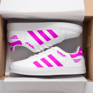 Custom name BraapGirls Stan Smith – Fly Racing – Pink Brands for motocross girls and dirt bike riders - Brands view 1