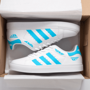 Custom name BraapGirls Stan Smith – Fly Racing – Sky Blue Brands for motocross girls and dirt bike riders - Brands view 1