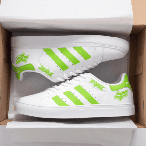 Custom name BraapGirls Stan Smith – Fox Racing – Green Brands for motocross girls and dirt bike riders - Brands view 1