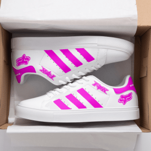 Custom name BraapGirls Stan Smith – Fox Racing – Pink Brands for motocross girls and dirt bike riders - Brands view 1