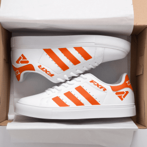 Custom name BraapGirls Stan Smith – Fxr Racing – Orange Brands for motocross girls and dirt bike riders - Brands view 1
