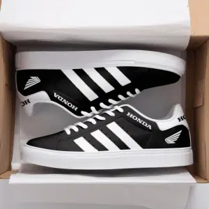 Custom name BraapGirls Stan Smith – Honda Racing – White Brands for motocross girls and dirt bike riders - Brands view 1