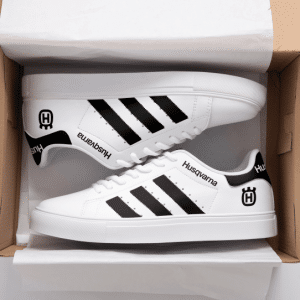 Custom name BraapGirls Stan Smith – Husqvarna Racing – Black Brands for motocross girls and dirt bike riders - Brands view 1