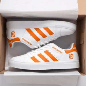 Custom name BraapGirls Stan Smith – Husqvarna Racing – Orange Brands for motocross girls and dirt bike riders - Brands view 1
