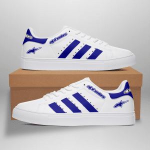 Custom name BraapGirls Stan Smith – Alpinestars Racing – Navy Alpinestars for motocross girls and dirt bike riders - Alpinestars view 1
