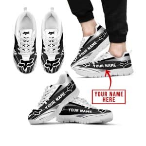 Premium Mx Sneakers – Custom Name – Fox Racing  – White
