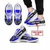 Premium Mx Sneakers – Custom Name – Fox Racing  – Blue – White