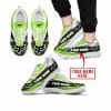 Premium Mx Sneakers – Custom Name – Fox Racing  – Green 1 – White