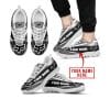 Premium Mx Sneakers – Custom Name – Fox Racing  – Grey – White