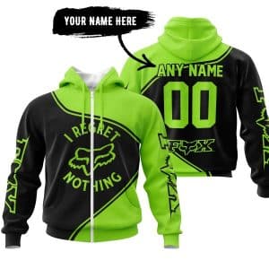 Custom name i-regret-nothing-full-logo-motocross I Regret Fox Racing Nothing – Green Brands for motocross girls and dirt bike riders - Brands view 1