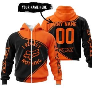 Custom name i-regret-nothing-full-logo-motocross I Regret Fox Racing Nothing – Orange Brands for motocross girls and dirt bike riders - Brands view 1