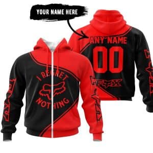 Custom name i-regret-nothing-full-logo-motocross I Regret Fox Racing Nothing – Red Brands for motocross girls and dirt bike riders - Brands view 1