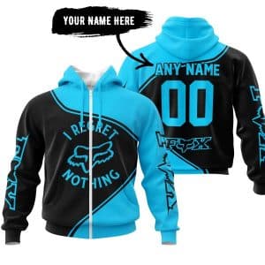 Custom name i-regret-nothing-full-logo-motocross I Regret Fox Racing Nothing – Sky Blue Brands for motocross girls and dirt bike riders - Brands view 1
