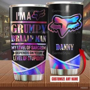 Custom name BraapGirls [Premium] -Tumbler Cup With Lid Yh20 Brands for motocross girls and dirt bike riders