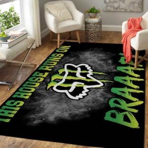 Custom name BraapGirls Motocross Rug Brands for motocross girls and dirt bike riders - Brands view 3