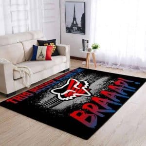 Custom name BraapGirls Honda Braaap Rug Brands for motocross girls and dirt bike riders - Brands view 1