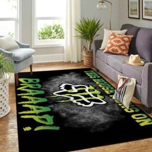 Custom name BraapGirls Motocross Rug Brands for motocross girls and dirt bike riders - Brands view 1