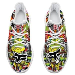 Custom name BraapGirls Motocross White Yeezy Replica V5 Brands for motocross girls and dirt bike riders - Brands view 1