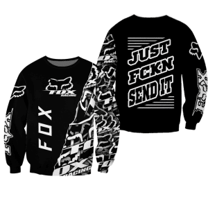 Custom name BraapGirls [PREMIUM] JUST FNKN SEND IT BLACK Brands for motocross girls and dirt bike riders - Brands view 2