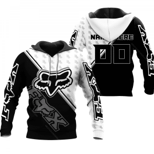 FX RACING WHITE BLACK | CUSTOM NAME