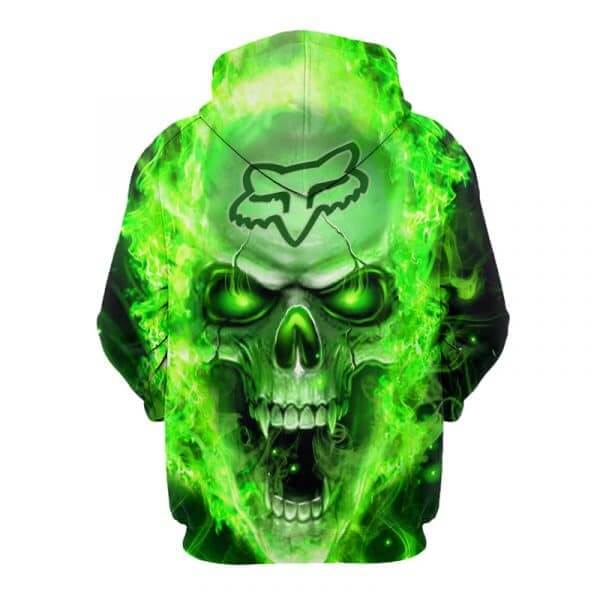 MEN WOMEN FOX 3D HORROR HOODIE view 3