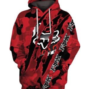 Custom name BraapGirls 3D FULL FOX RACING IN RED Brands for motocross girls and dirt bike riders