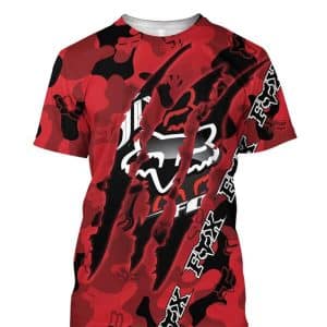Custom name BraapGirls 3D FULL FOX RACING IN RED Brands for motocross girls and dirt bike riders - Brands view 5