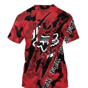 Custom name BraapGirls 3D FULL FOX RACING IN RED Brands for motocross girls and dirt bike riders - Brands view 6