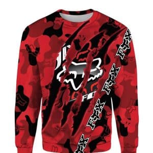 Custom name BraapGirls 3D FULL FOX RACING IN RED Brands for motocross girls and dirt bike riders - Brands view 3