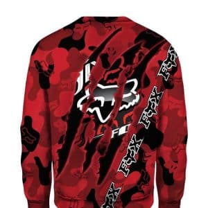 Custom name BraapGirls 3D FULL FOX RACING IN RED Brands for motocross girls and dirt bike riders - Brands view 4