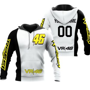Custom name BraapGirls CUSTOM NAME RACING | WHITE-BLACK | VR46 Brands for motocross girls and dirt bike riders