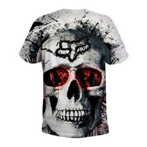 Custom name BraapGirls MEN WOMEN FOX 3D HORROR HOODIE Brands for motocross girls and dirt bike riders - Brands view 3