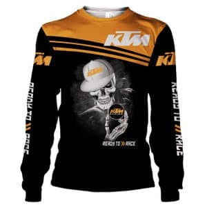 Custom name BraapGirls KTMR All Over Print Hoodie Brands for motocross girls and dirt bike riders - Brands view 2
