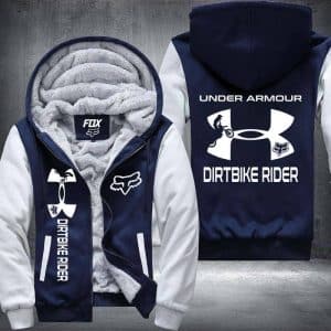 Custom name BraapGirls Dirtbike Rider Fleece Zip Hoodies Brands for motocross girls and dirt bike riders - Brands view 3