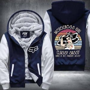 Custom name BraapGirls Motocross Girl Fleece Zip Hoodies Brands for motocross girls and dirt bike riders - Brands view 1