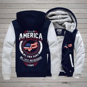 Custom name BraapGirls US Motocross Fleece Zip Hoodies Brands for motocross girls and dirt bike riders - Brands view 1