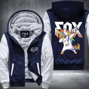 Custom name BraapGirls BADASS FOX FLEECE ZIP HOODIE Brands for motocross girls and dirt bike riders - Brands view 2