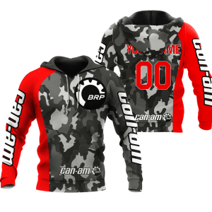 CUSTOM NAME RACING | RED CAMO | CAN-AM