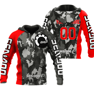 CUSTOM NAME RACING | RED CAMO | SEA DOO