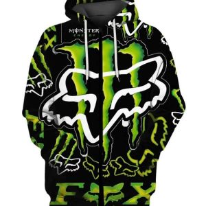 Custom name BraapGirls MEN WOMEN FOX 3D HOODIE, FOX HOODIE Brands for motocross girls and dirt bike riders - Brands view 1