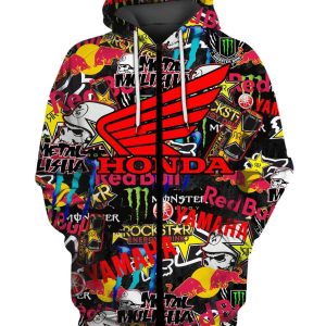 Custom name BraapGirls Full Logo Honda Brands for motocross girls and dirt bike riders - Brands view 1
