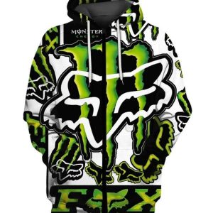 Custom name BraapGirls MEN WOMEN FOX 3D HOODIE, FOX HOODIE Brands for motocross girls and dirt bike riders - Brands view 1