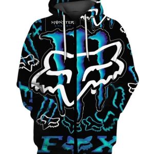 Custom name BraapGirls MEN WOMEN FOX 3D HOODIE, FOX HOODIE Brands for motocross girls and dirt bike riders - Brands view 1